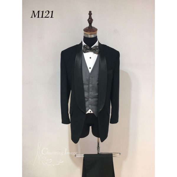 黑色簡潔男士禮服 M121
